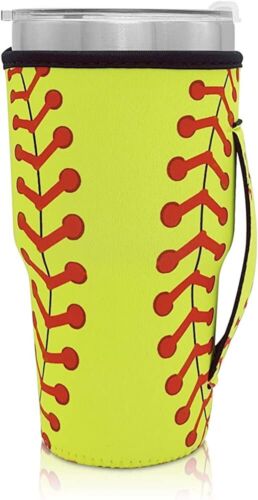 Tumbler Koozie Sleeve Softball Fits 30oz Tumbler