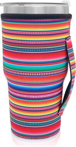 Tumbler Koozie Sleeve SERAPE FIESTA Fits 30oz Tumbler