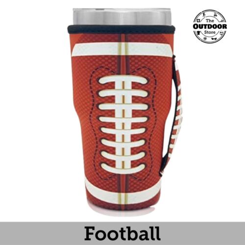 Tumbler Koozie Sleeve Football Fits 30oz Tumbler