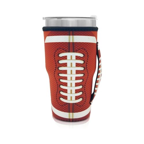 Tumbler Koozie Sleeve Football Fits 30oz Tumbler