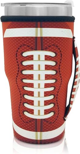 Tumbler Koozie Sleeve Football Fits 30oz Tumbler
