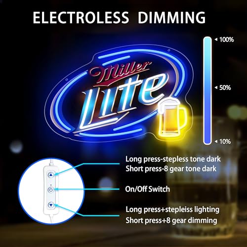 Neon Sign LED For Bar, Garage , Man-cave 10.5'' X 16'' inch