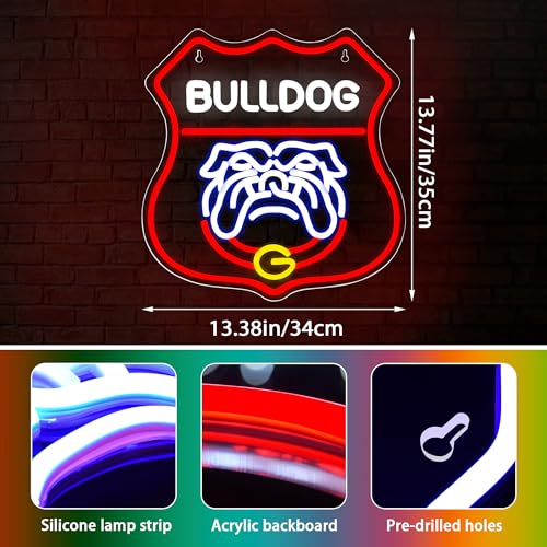 College Football Louisiana Neon LED Sign 13.38'' x 13.77'' inches