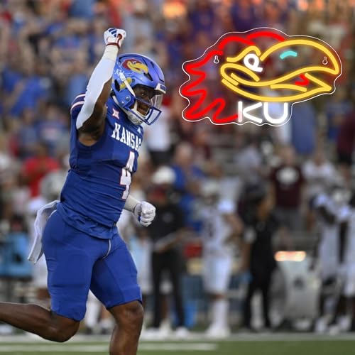 College Football Kansas Neon LED Sign 12.99'' x 7.99'' inches