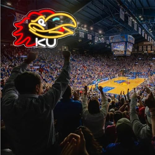 College Football Kansas Neon LED Sign 12.99'' x 7.99'' inches
