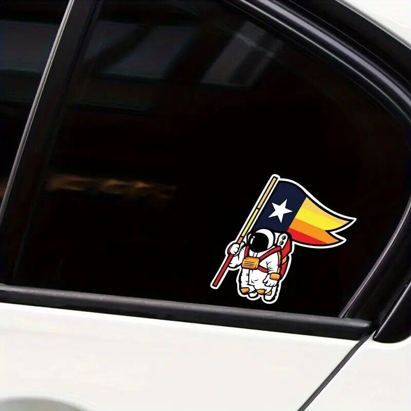 Houston Astros Spaceman Sticker Vinyl Decal - for Car Truck SUV Van Window
