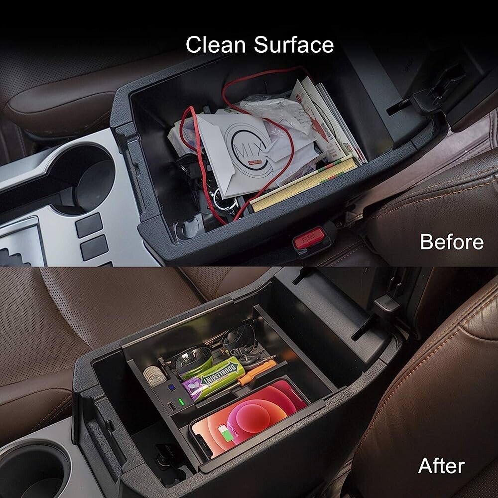 Wireless Charger/Center Console Organizer Tray for Toyota 4runner 2010-2023