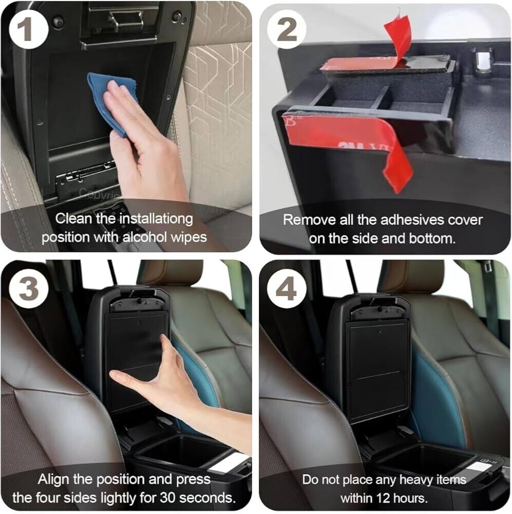 Toyota Tacoma 2016-2023 3PC Center Console Accessory Combo Pack