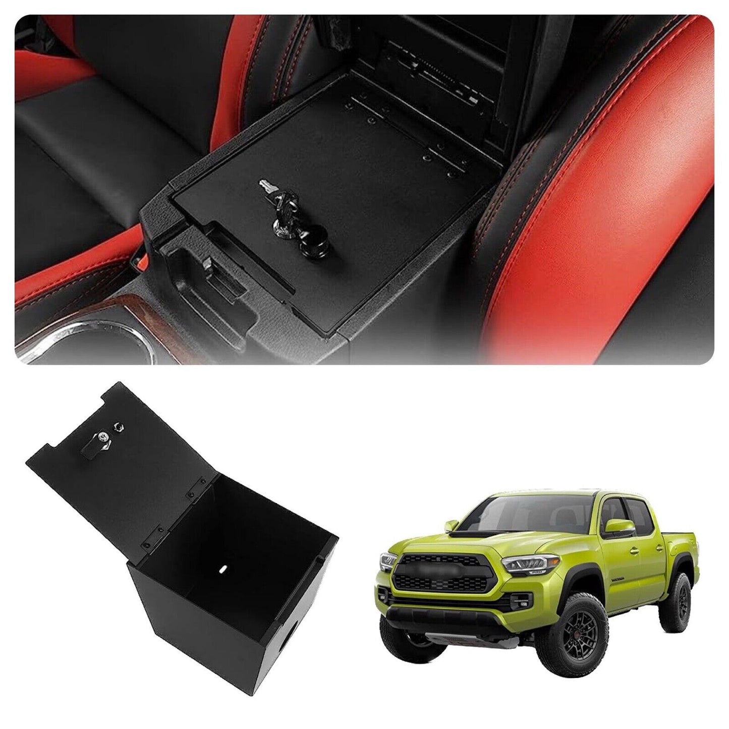 Tacoma Center Console Gun Safe Vault For Toyota Tacoma 2016-2023