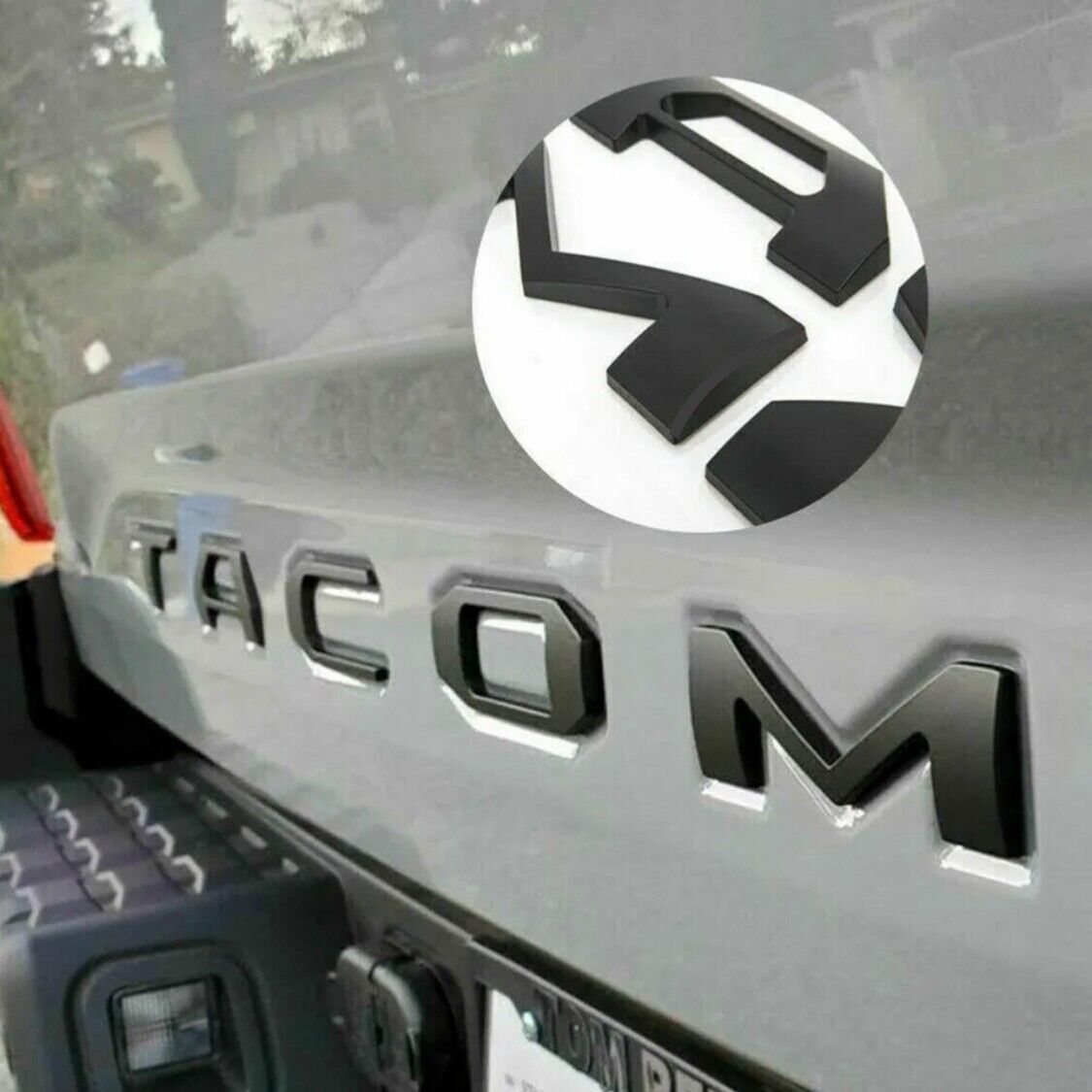Tailgate Insert Letters fits 2016-2023 Toyota Tacoma Matte Black