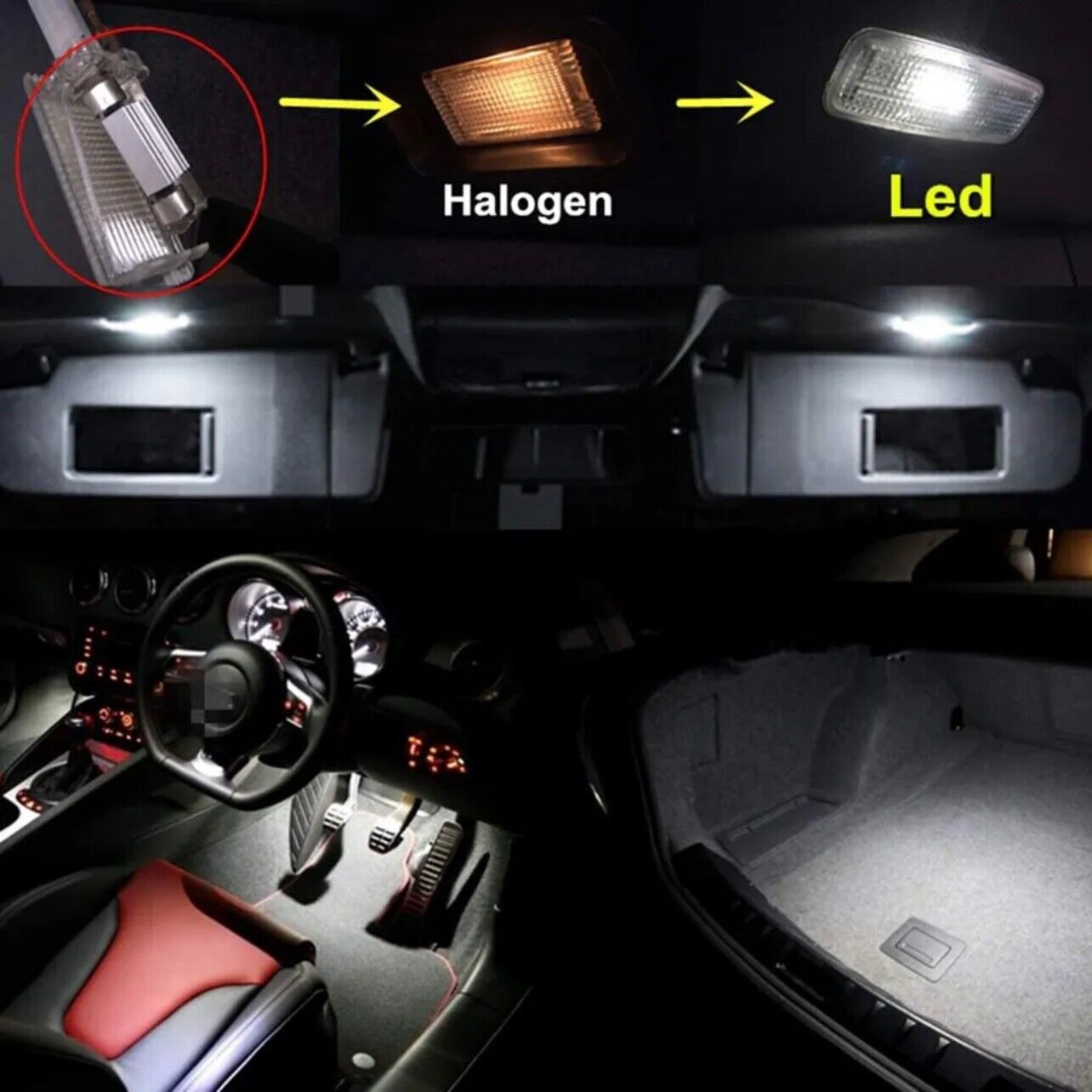 10pcs 31mm/3022, 200 Lumens Festoon LED 12V Auto Bulbs Indoor Light