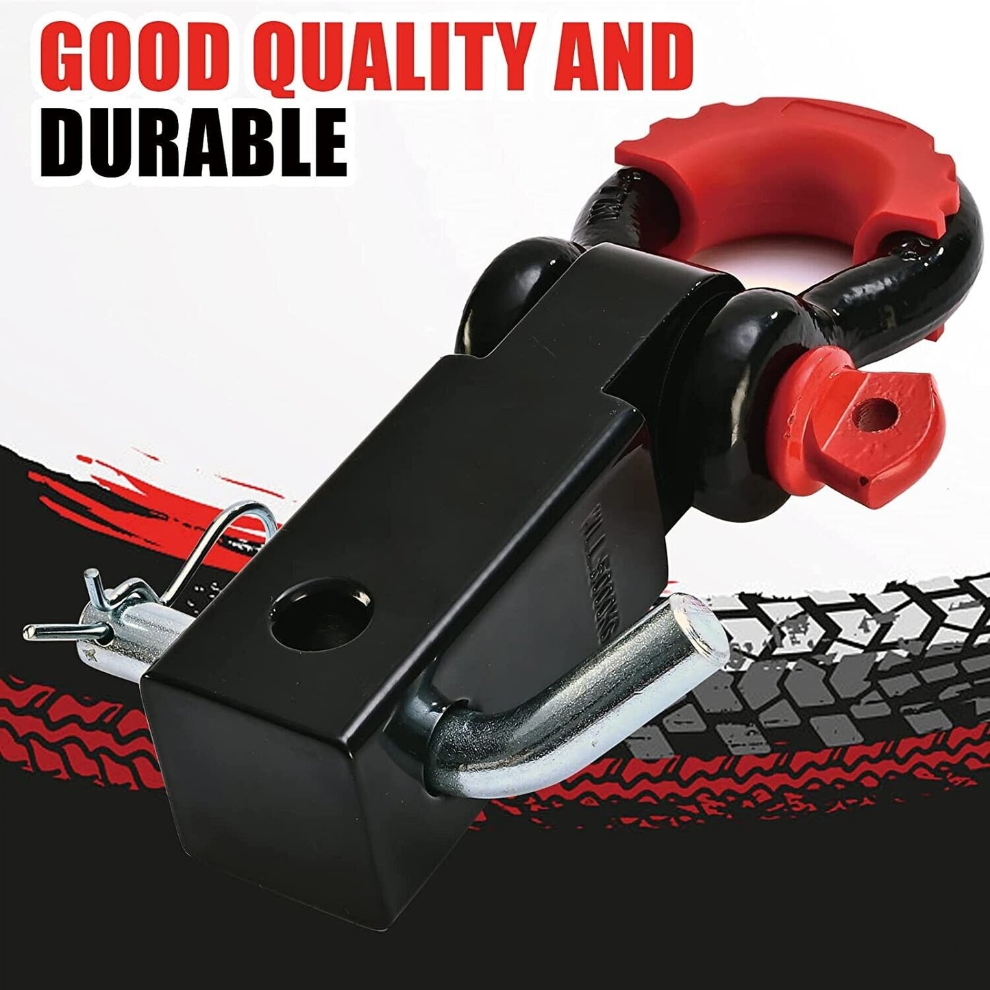 Shackle Hitch Receiver & Towing Hitch Lock2Inch 45000 LBS, 3/4 D Ring