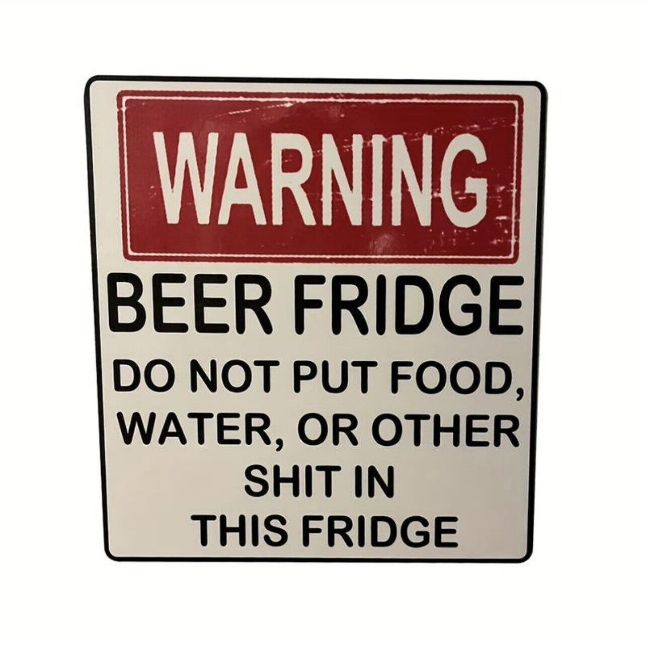 Beer Fridge Vinyl Decal For Fridge In The Man-Cave, Garage 5.91” X 5.51” Inches