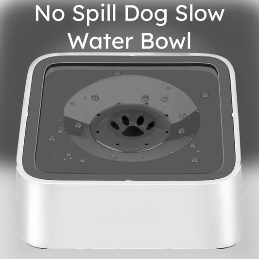 SPILL Proof Dog Water Bowl 70oz Slow Water Feeder