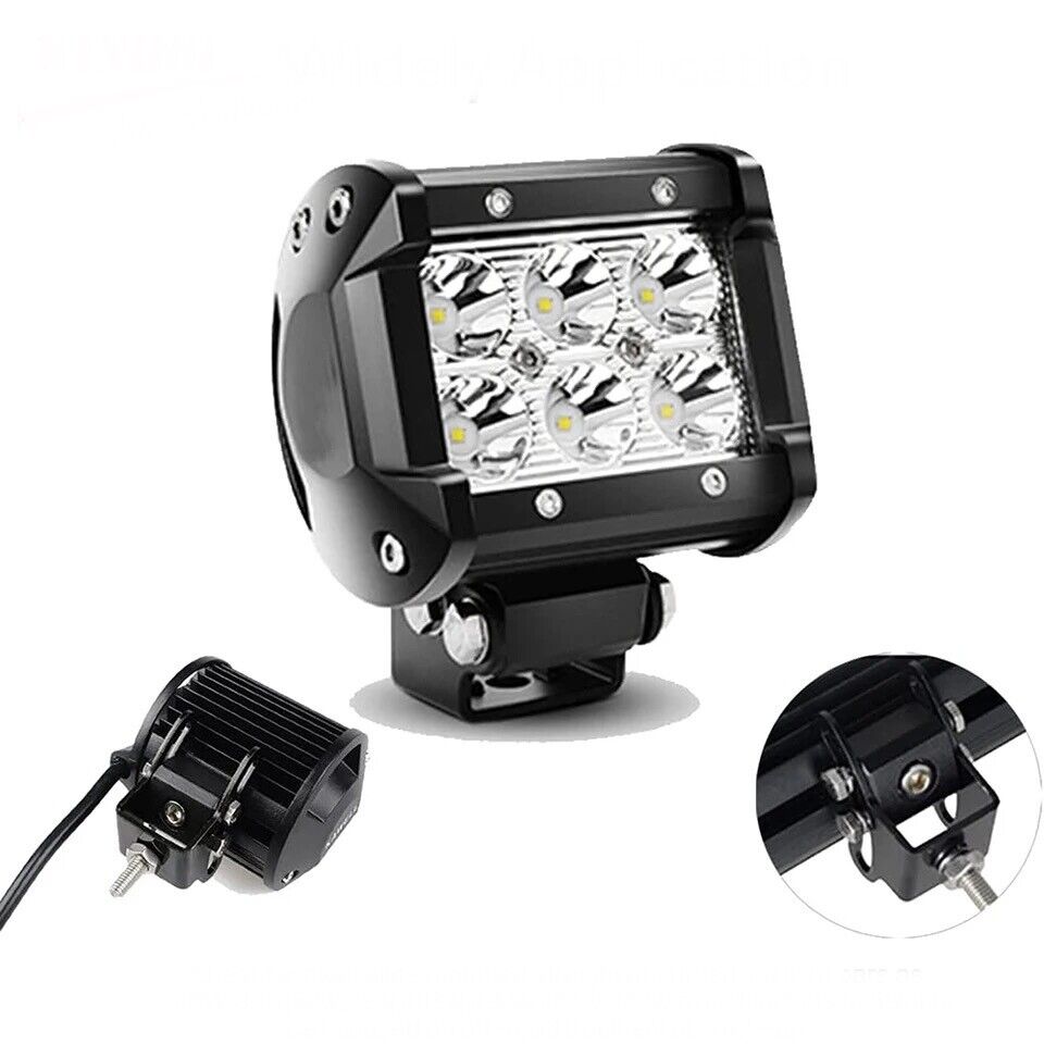 4"INCH 18W Off-Road LED Pod Work Lights - 2 pack