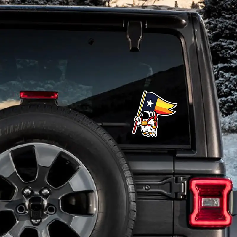 Houston Astros Spaceman Sticker Vinyl Decal - for Car Truck SUV Van Window