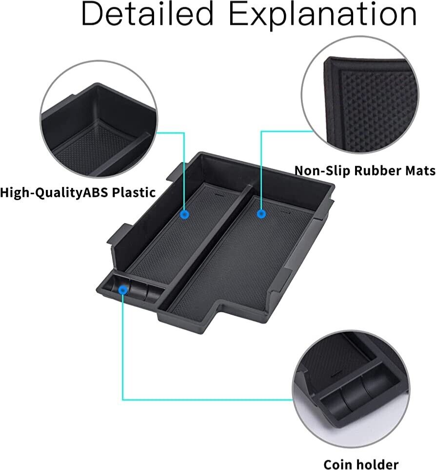 Center Console Organizer Tray for Toyota 4Runner 5th Gen 2010-2023