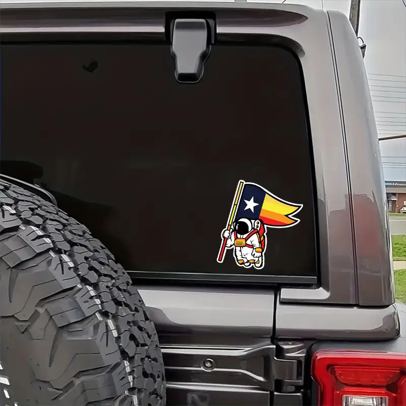 Houston Astros Spaceman Sticker Vinyl Decal - for Car Truck SUV Van Window