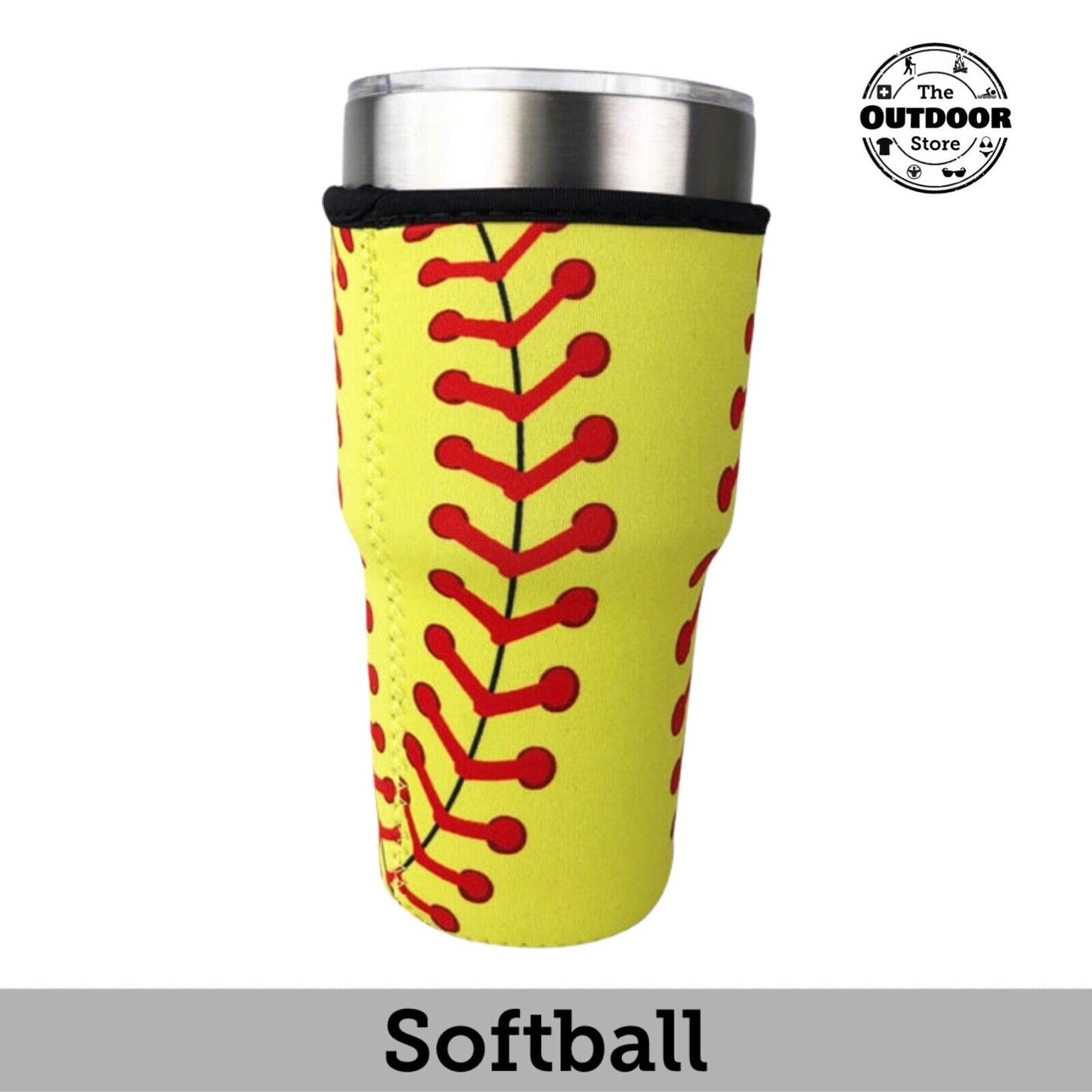 Tumbler Koozie Sleeve Softball Fits 30oz Tumbler