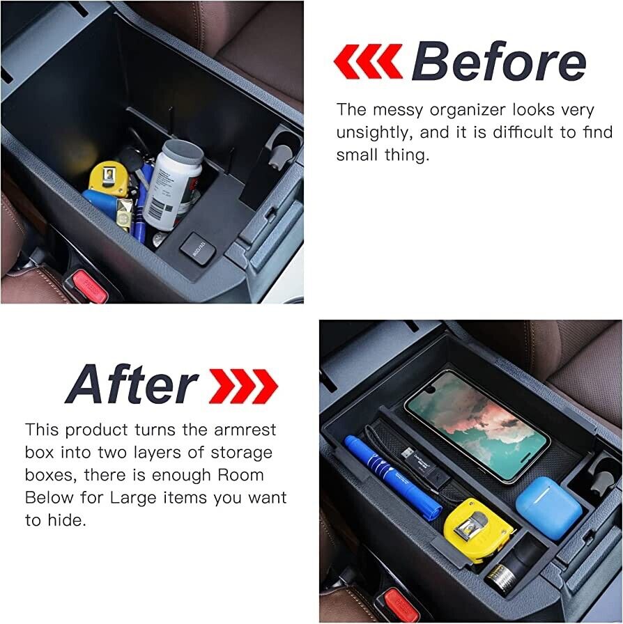 Center Console Organizer Tray for Toyota 4Runner 5th Gen 2010-2023