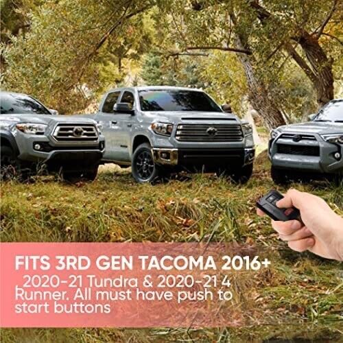 Tacoma, Tundra, 4Runner Upgraded KeyFob Shell for Push Start Button Models