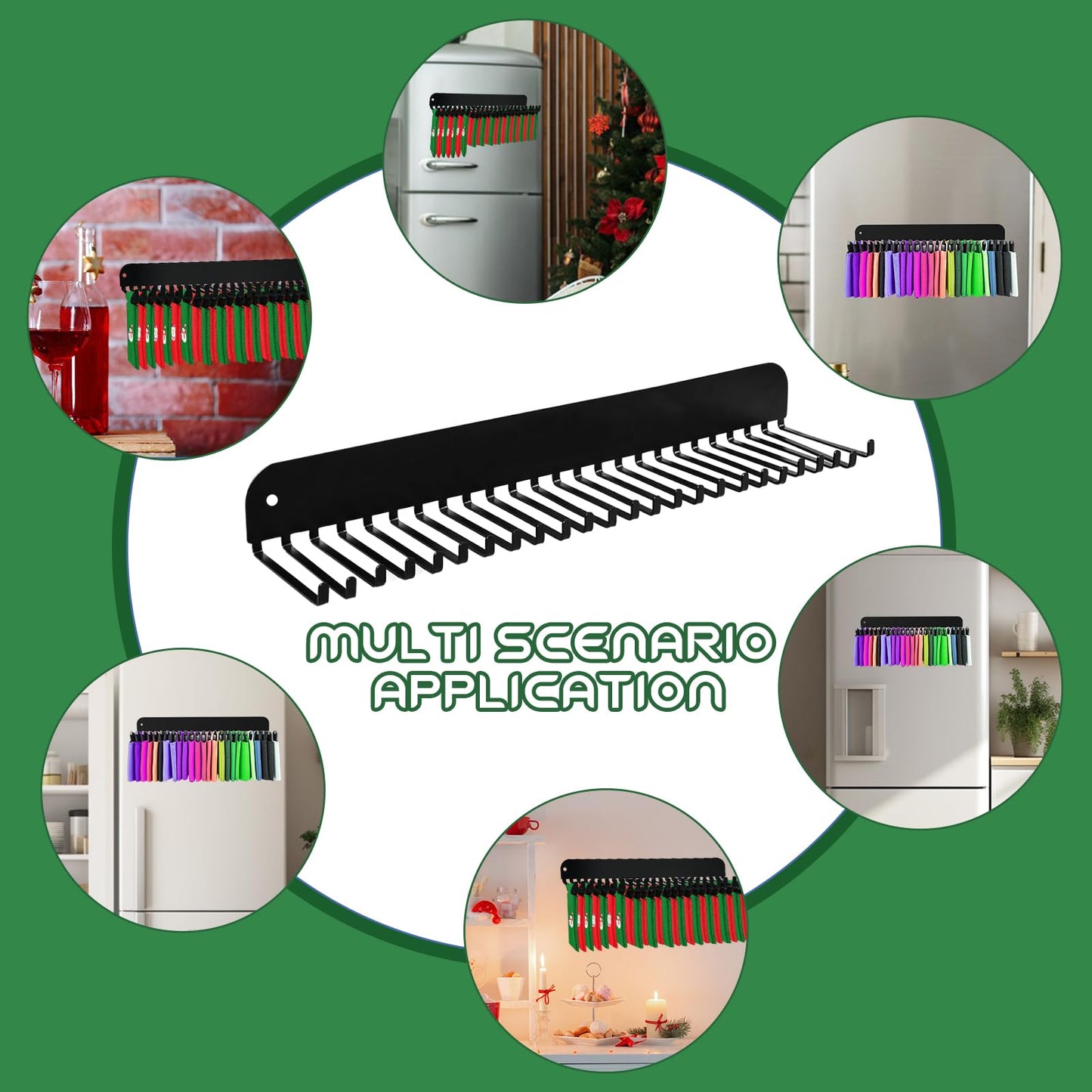 Magnetic Koozie Sleeve Holder with 25 Hooks