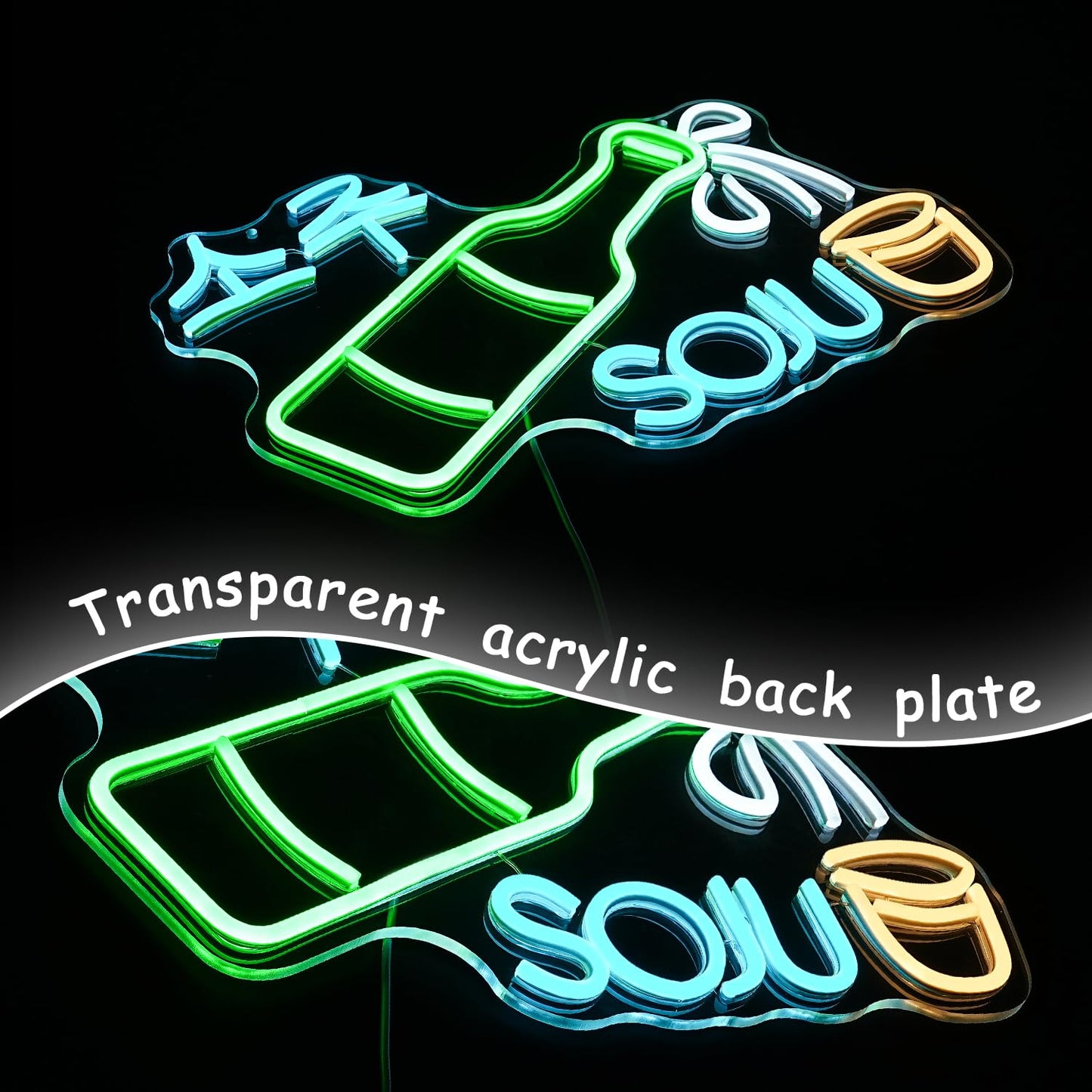 Soju Neon LED Sign, Dimming, USB, Wall or Hang Mount (16.5'' X 11.4'' inch)