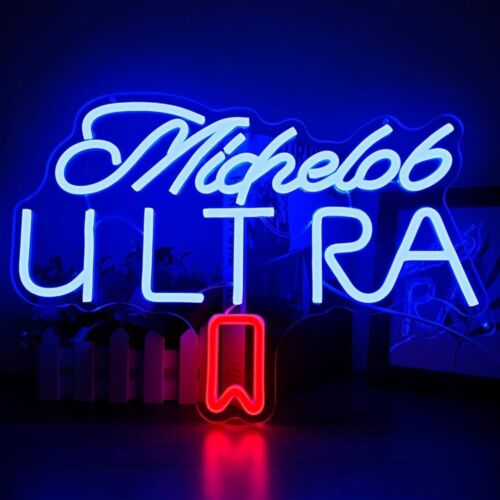 Michelob Ultra LED Neon Sign for Bar, Man cave, Garage, Etc 11"x 15.7" Inches