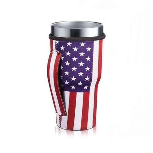 Tumbler Koozie Sleeve American Flag Fits 30oz Tumbler