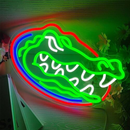 Florida Gators LED Neon Sign For Dorm, Mancave 10.6" x 16.1” Inch