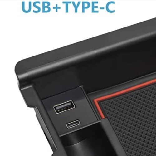 USB Powered Console Tray W/ USB & USB Type C for Toyota Tacoma 2016-2023