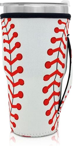 Tumbler Koozie Sleeve Baseball Fits 30oz Tumbler