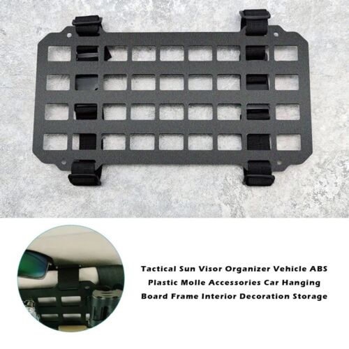 Tactical Sun Visor Organizer Molle Panel for Vehicle Visor Cover