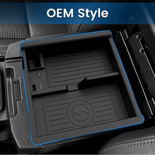 Car Qi Wireless Charger For Toyota Tacoma 2016-2023 Center Console Organizer