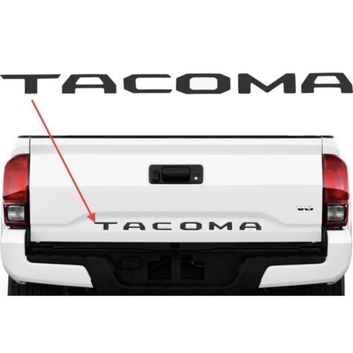 Tailgate Insert Letters fits 2016-2023 Toyota Tacoma Matte Black