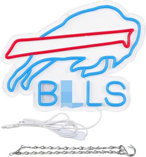 Buffalo Bills LED Neon Sign For Bar, Porch, Garage, Mancave 10.2 " X 13.3” Inch