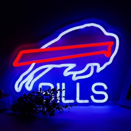 Buffalo Bills LED Neon Sign For Bar, Porch, Garage, Mancave 10.2 " X 13.3” Inch