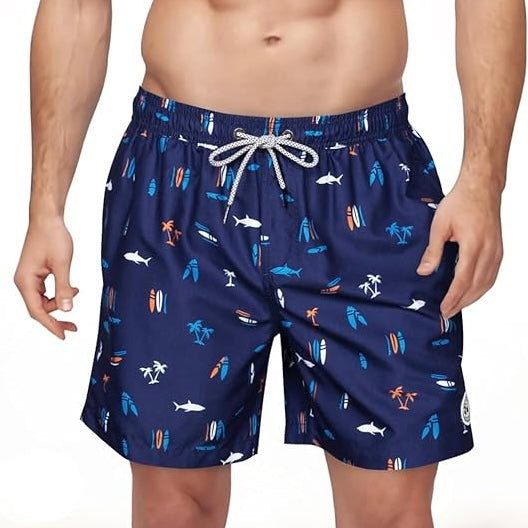 SURF CUZ Mens Swim Trunks 5 Inch Swim Shorts Quick Dry Bathing Suits for Men