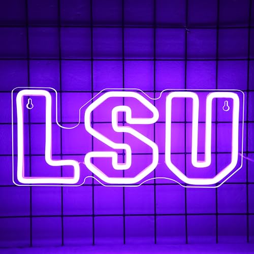 College Football Louisiana Neon LED Sign 13.77'' x 5.9'' inches