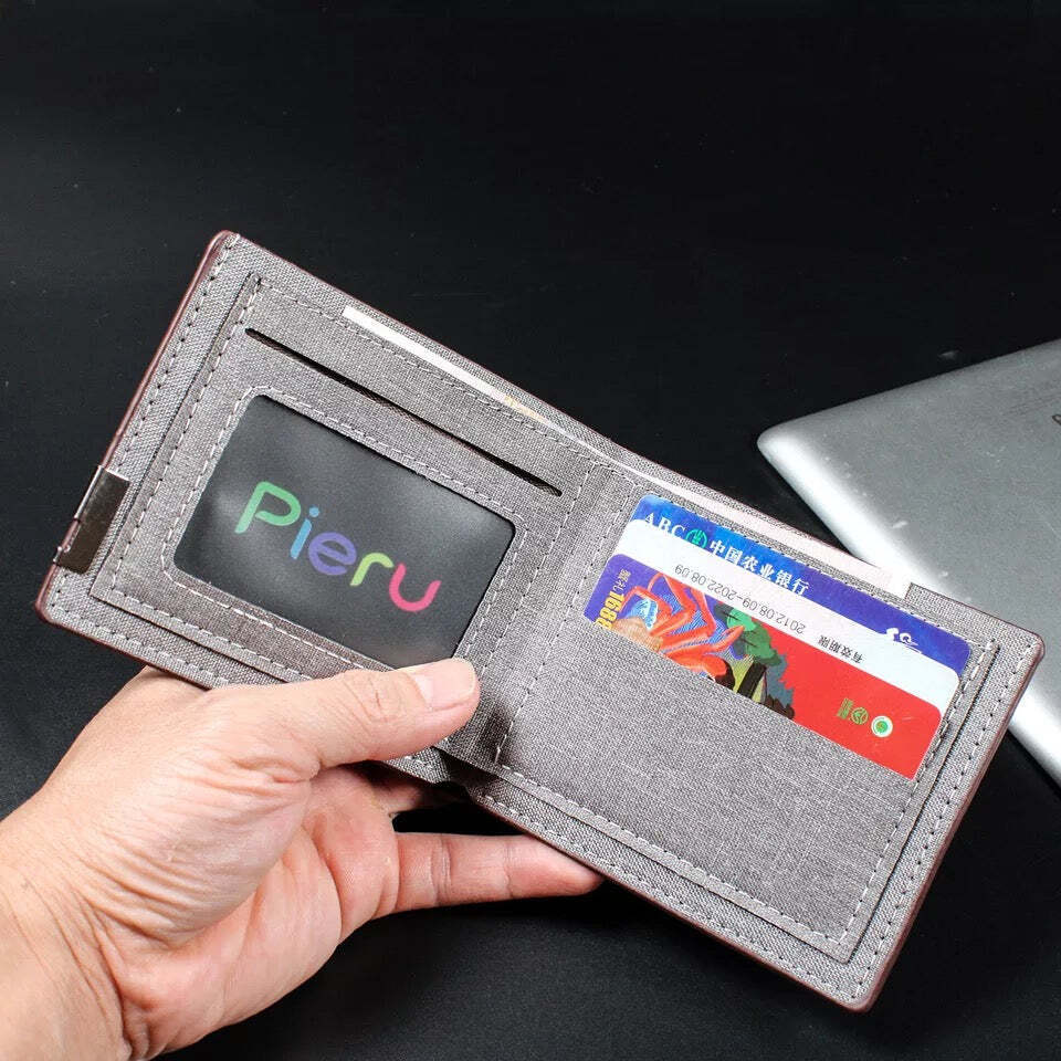 Men’s Denim Slim Fold Wallet