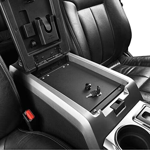 F-150 2009-2014 Console Safe Lockbox Compatible with w/ Flow-Thru Center Console