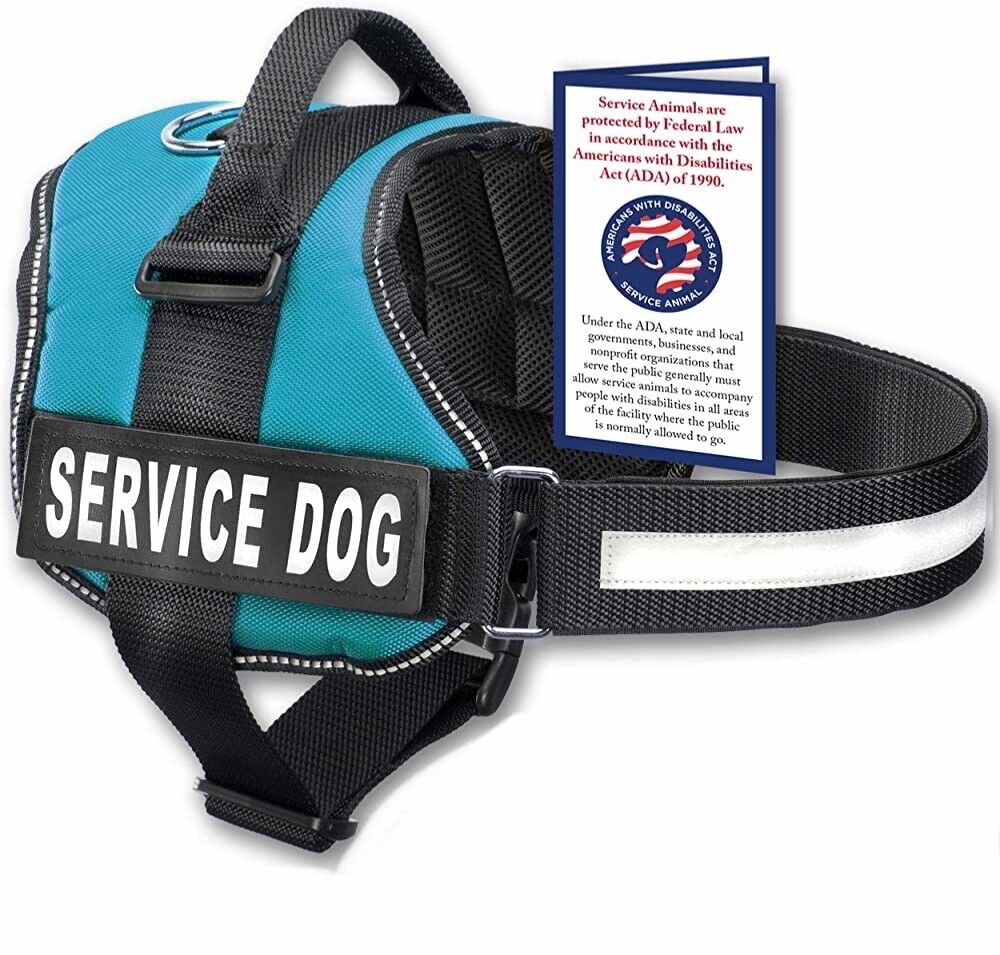 Service Dog Comfortable Mesh Design Vest with Hook and Loop Straps and Handle
