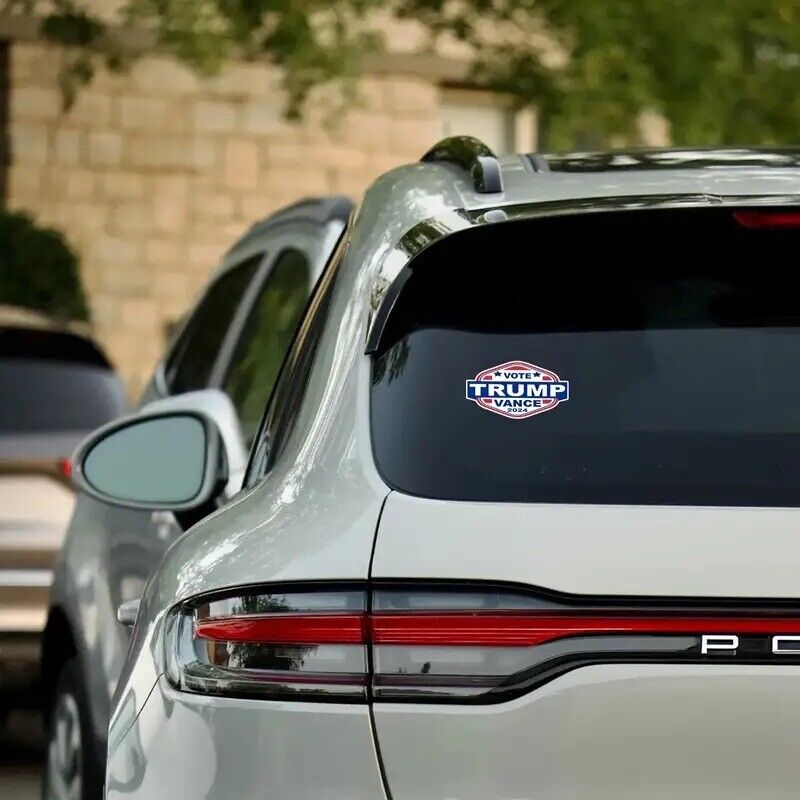 Trump Vance 2024 Sticker for Vehicle, Helmets, 3.30” x  5.81” inch