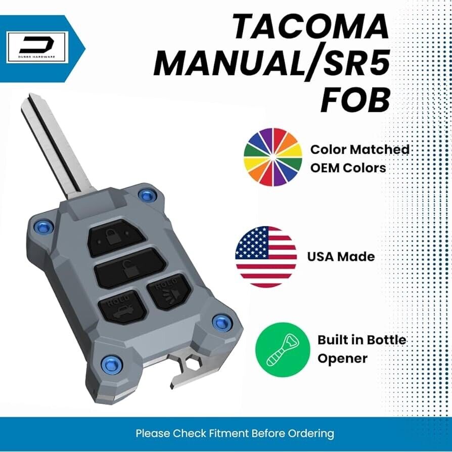 Tacoma 16-23 & Tundra 18-19 KeyFob SR5 & Manual Key Fob Upgrade - Dubbs Hardware