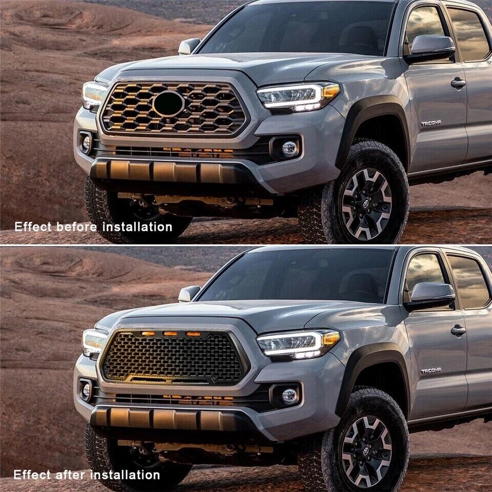Toyota Tacoma Black Mesh Grille with DRL & Turn Signal Lights