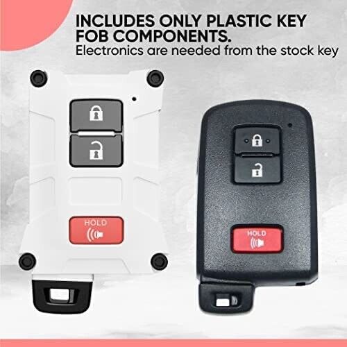 Tacoma, Tundra, 4Runner Upgraded KeyFob Shell for Push Start Button Models