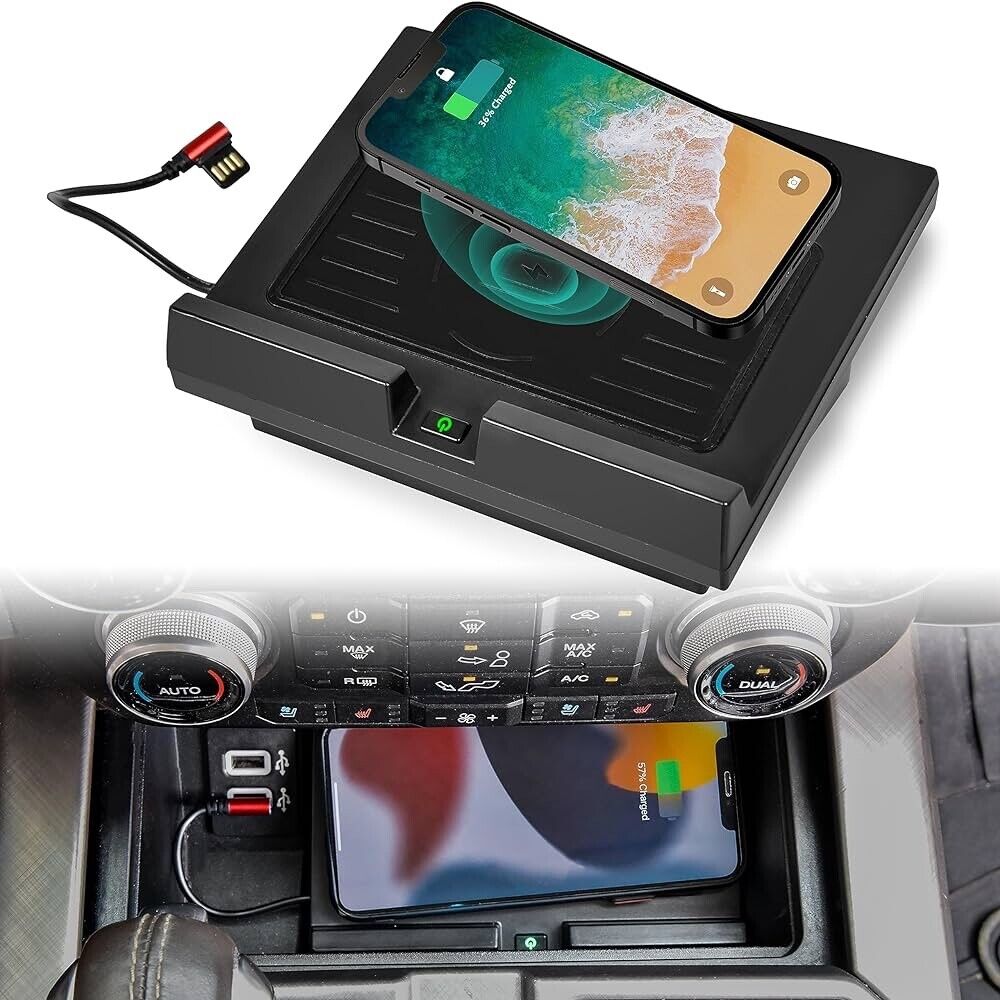 Ford F150 18-23, Center Console Wireless Charger