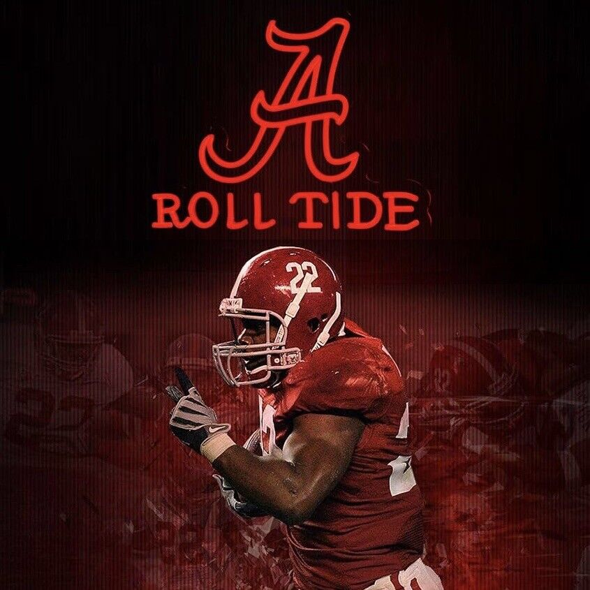 Roll Tide LED Neon Sign For Dorm, Mancave 16.5”" x 12.2” Inches