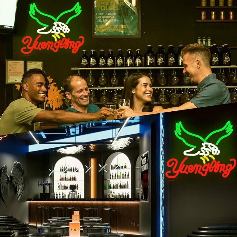 Yuengling BeerLED Neon Sign For Bar, Porch, Garage, Mancave 12”x 10” Inch