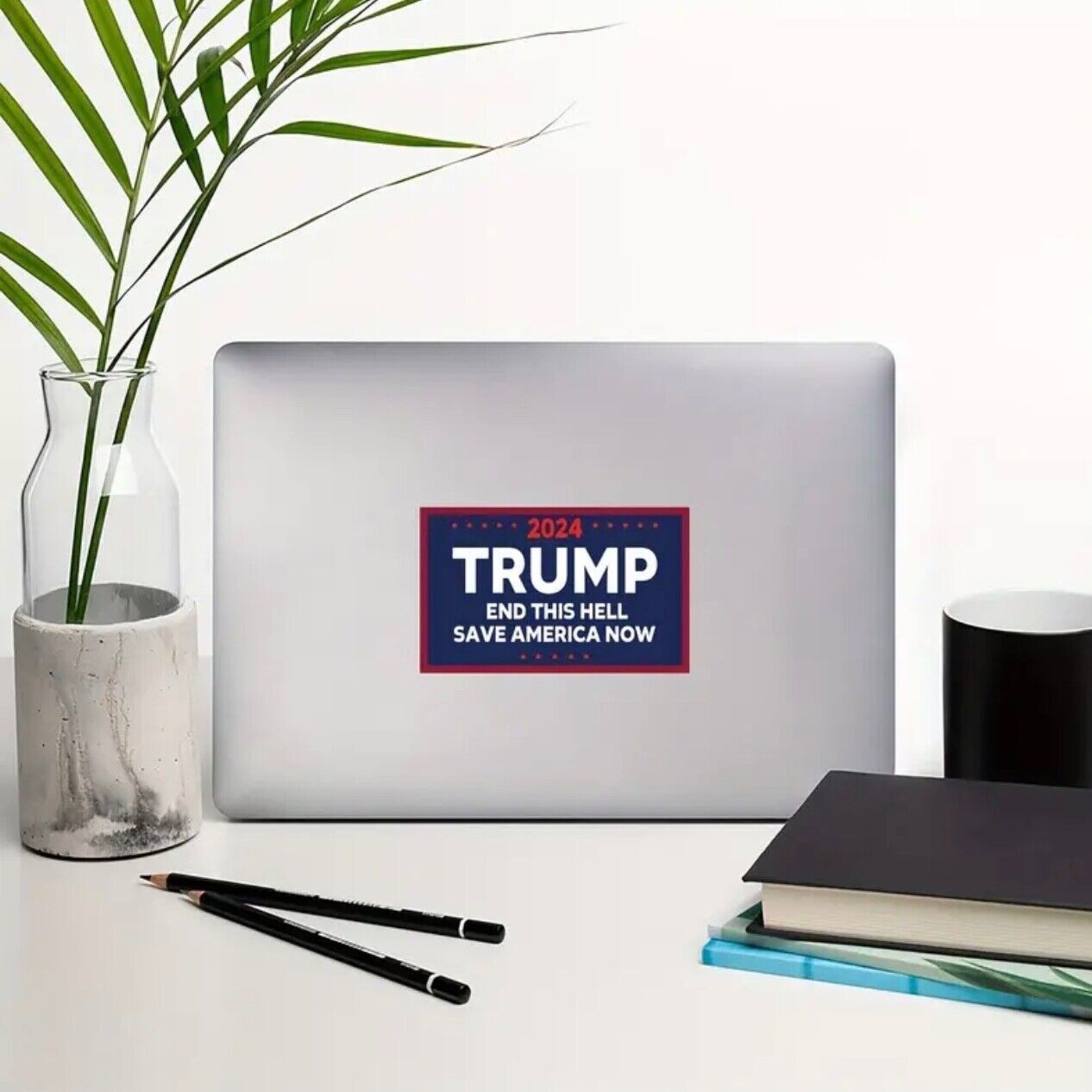 Trump 2024 Sticker for Car, Helmets, Laptop, Window, 3.03” x  5.81” inch